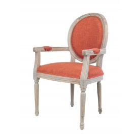 Мягкий стул с подлокотниками Diella Orange