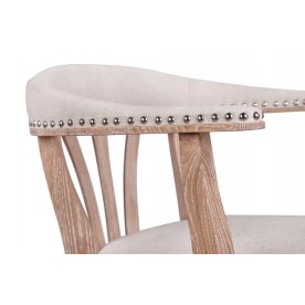 Мягкий стул с подлокотниками Tanner Beige