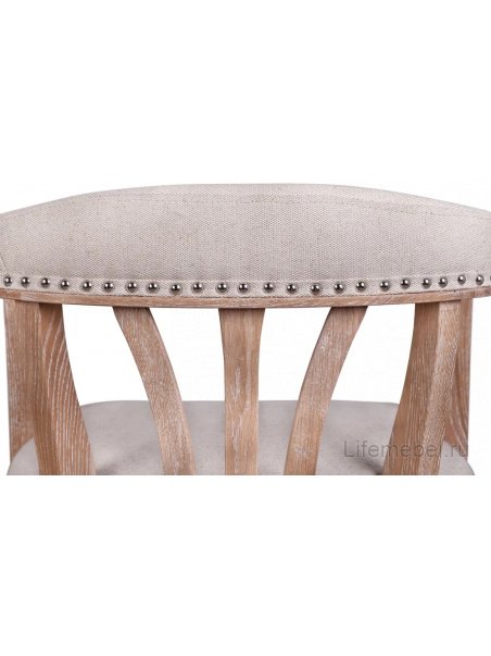 Мягкий стул с подлокотниками Tanner Beige