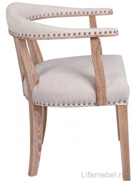 Мягкий стул с подлокотниками Tanner Beige