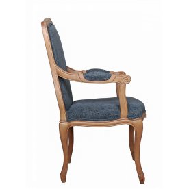 Мягкий стул с подлокотниками Wallis Blue