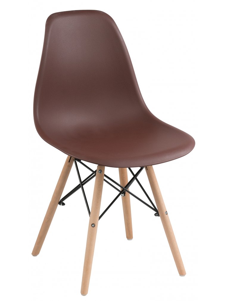 Пластиковый стул Eames PC-015 brown