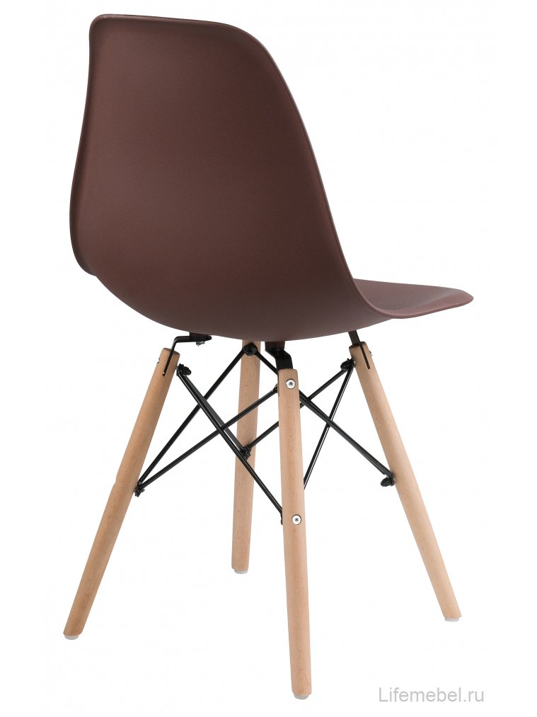 Пластиковый стул Eames PC-015 brown