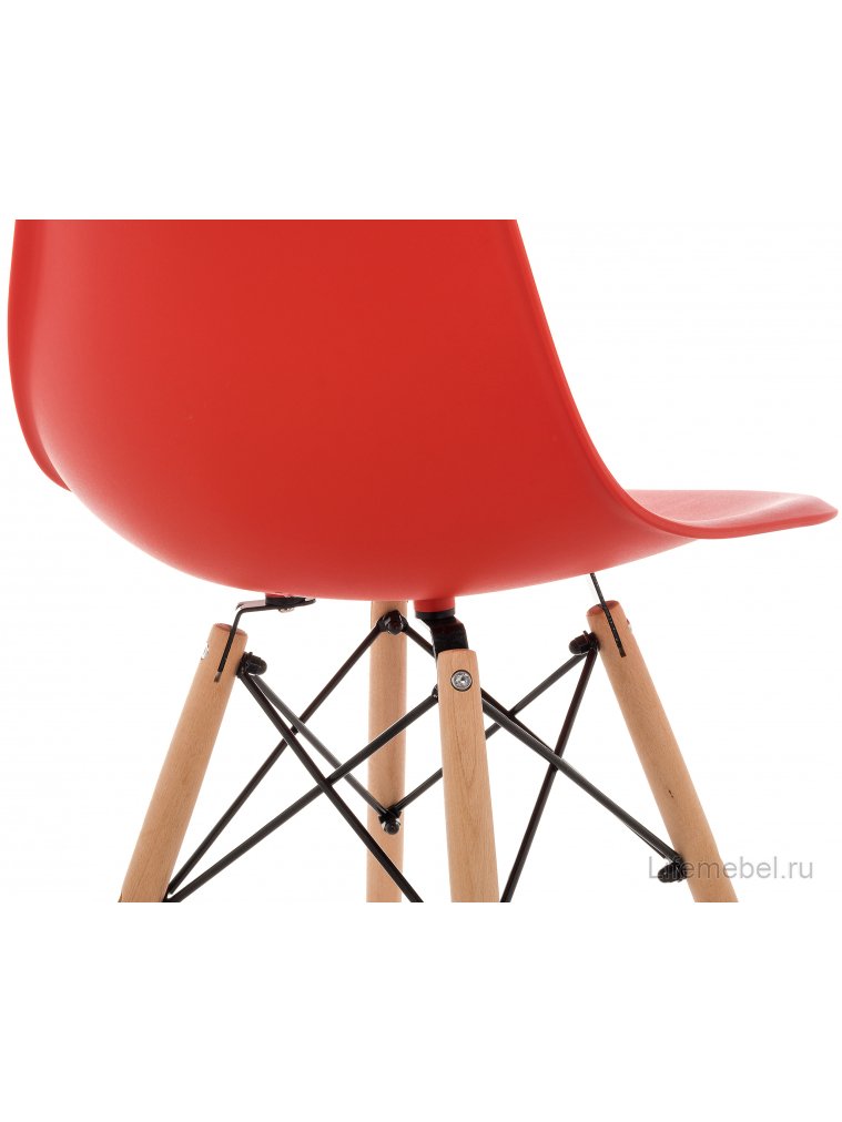 Пластиковый стул Eames PC-015 красный