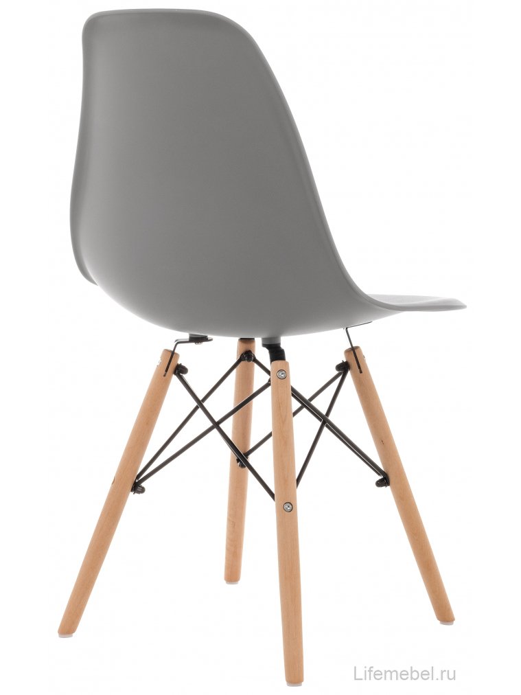 Пластиковый стул Eames PC-015 серый