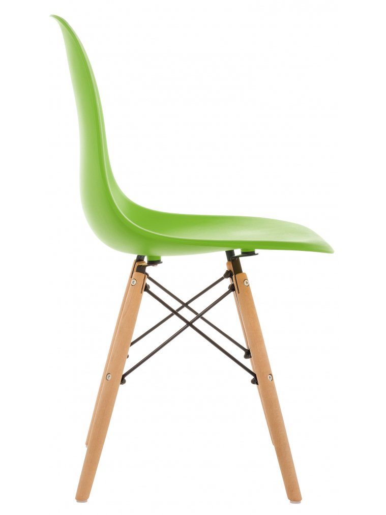 Пластиковый стул Eames PC-015 зеленый