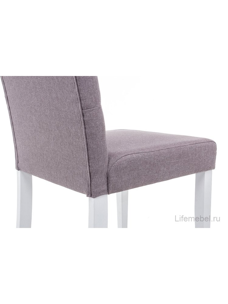 Стул Amelia white / fabric fog