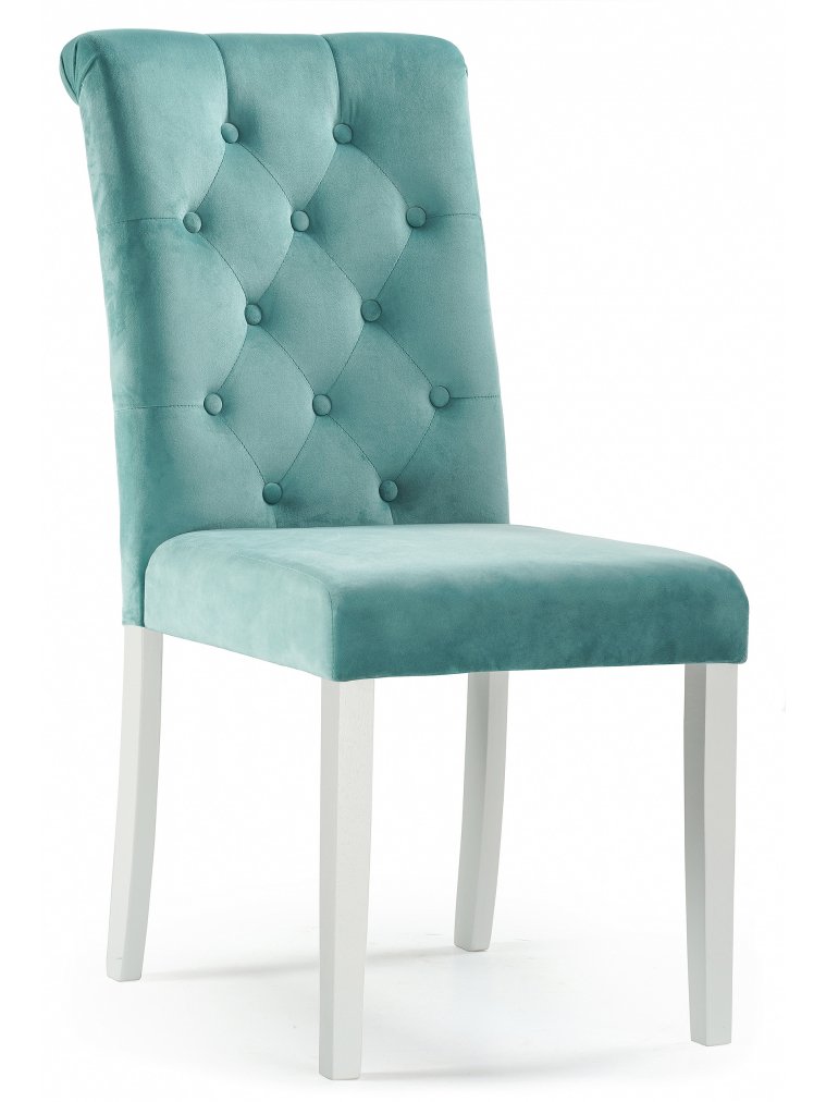 Стул Amelia white / fabric tiffany