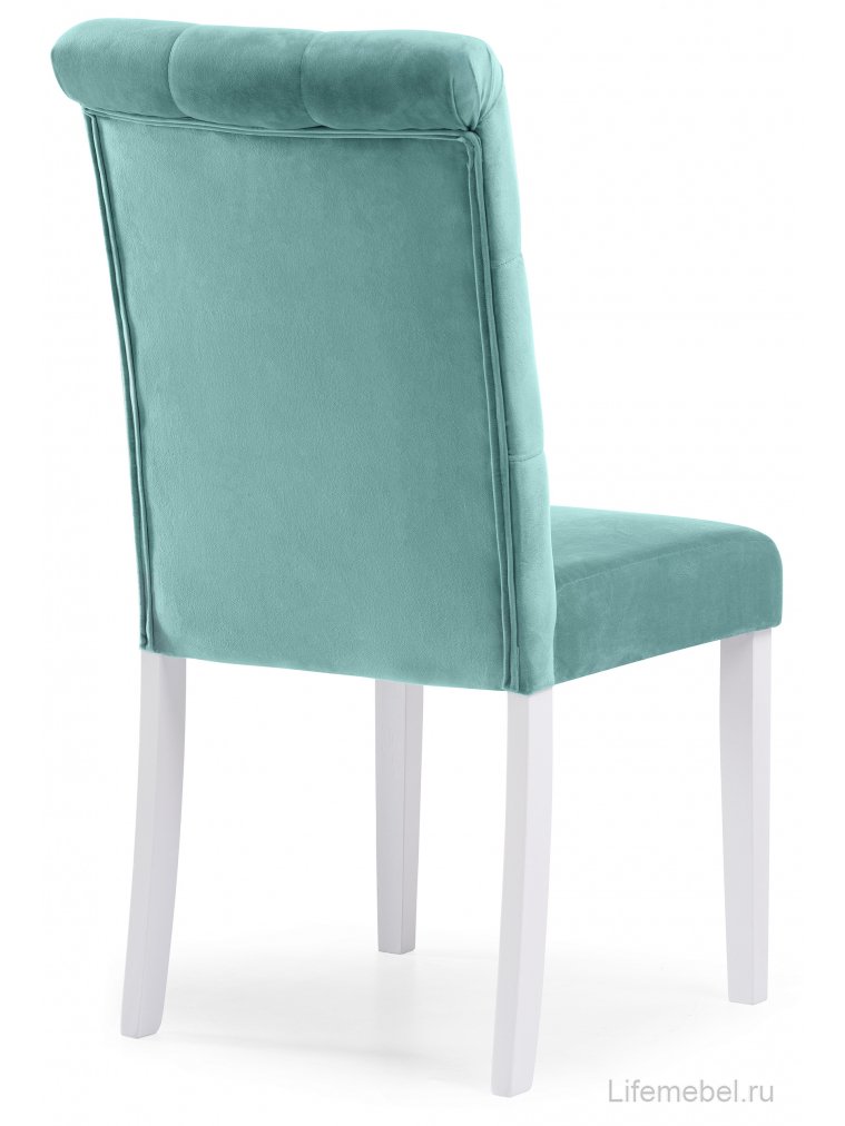 Стул Amelia white / fabric tiffany