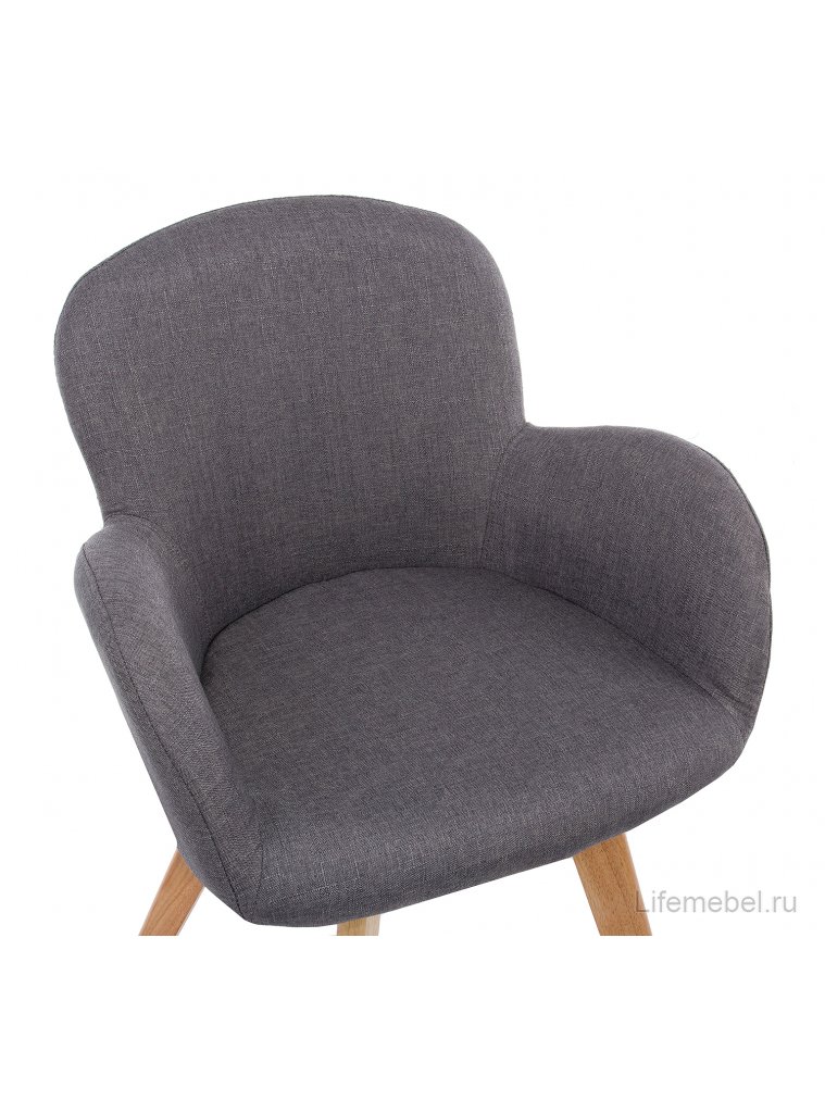Стул Asia wooden legs / grey fabric