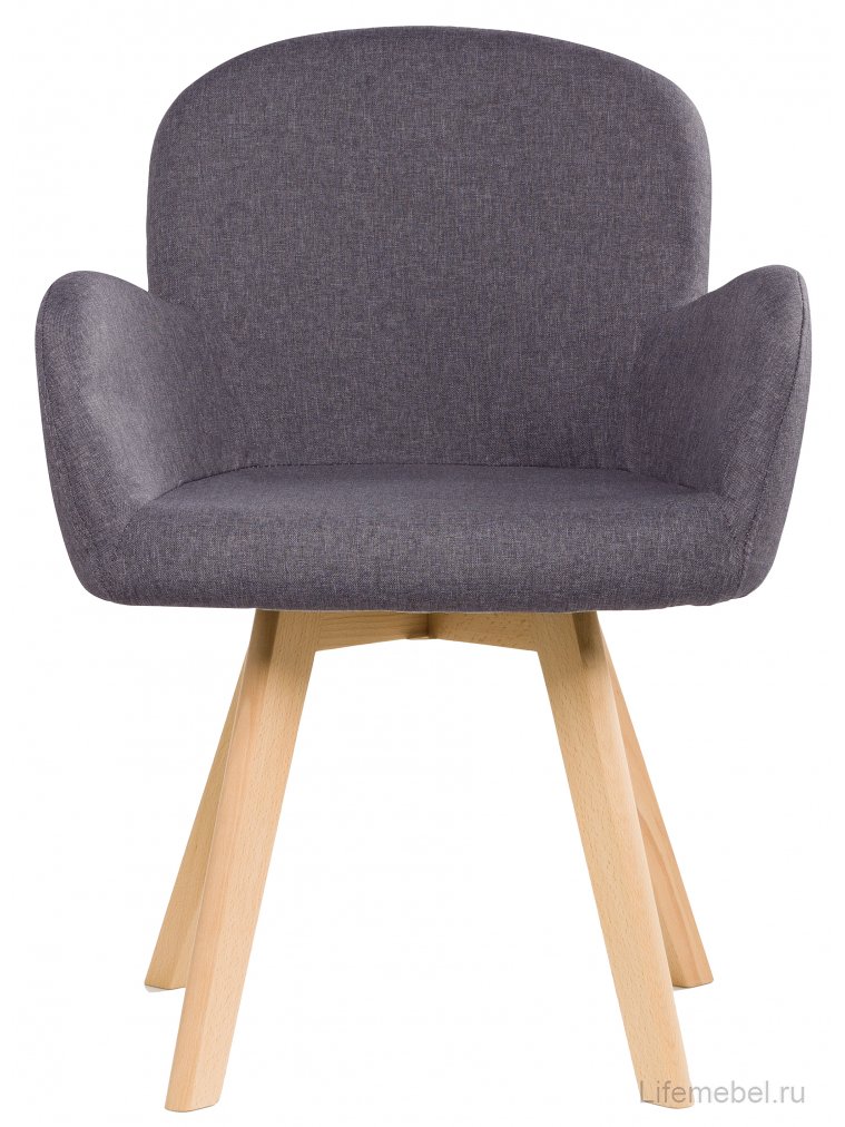 Стул Asia wooden legs / grey fabric