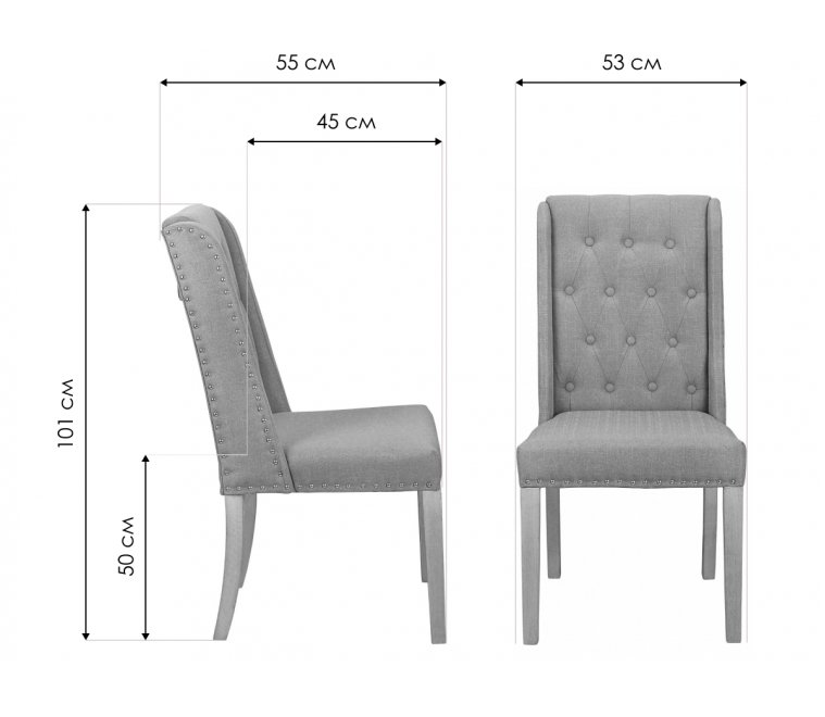 Деревянный стул Baldwin 5KS29661-LG gray
