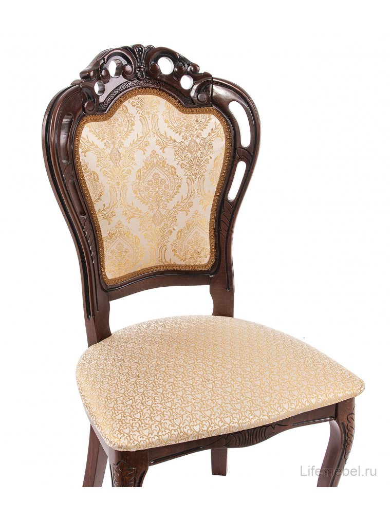 Стул Bronte вишня / бежевый с патиной