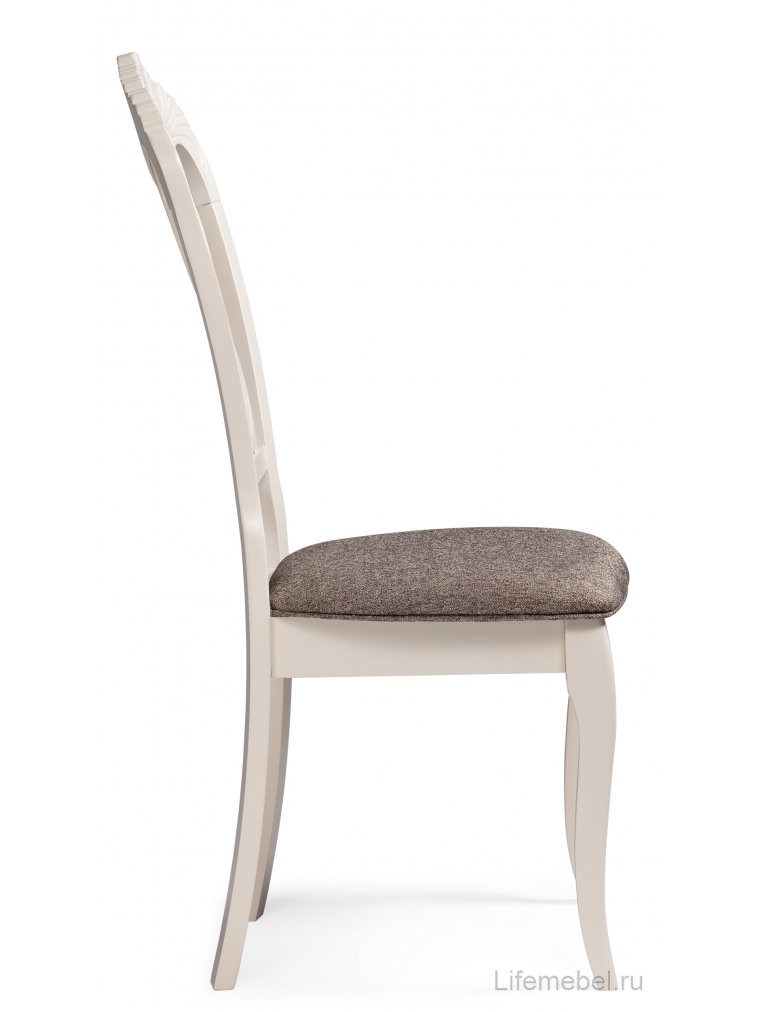 Стул деревянный Андромеда ivory white / коричневый S 168-7