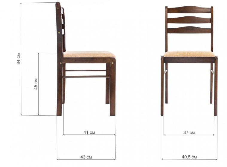 Стул деревянный Camel dirty oak / beige