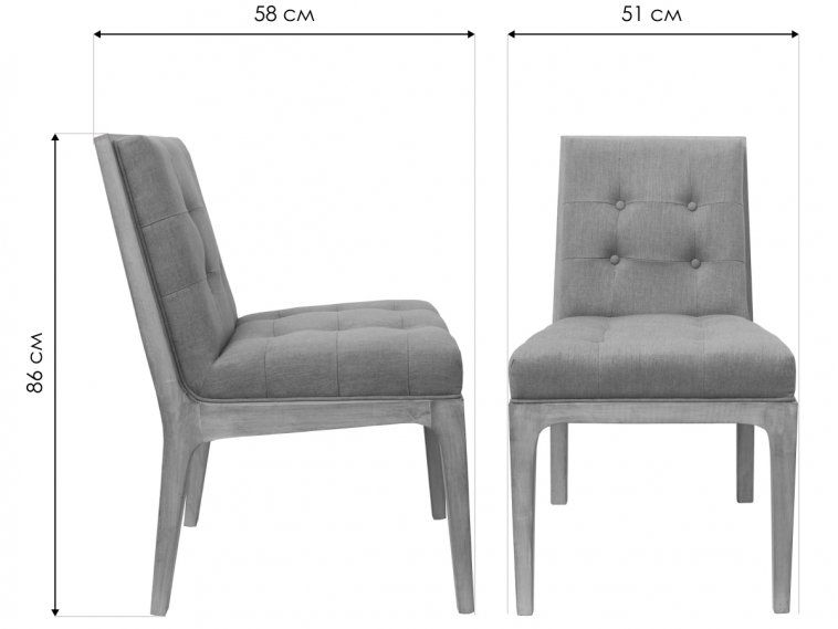 Стул деревянный Grem grey