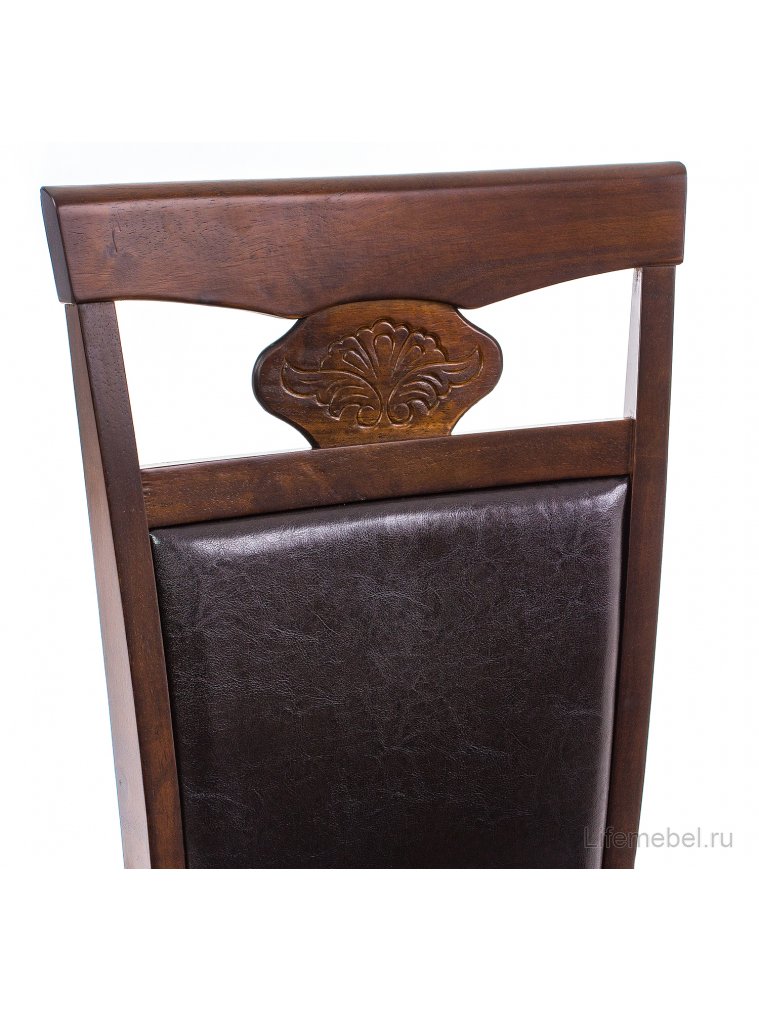 Стул деревянный Luiza dirty oak / dark brown