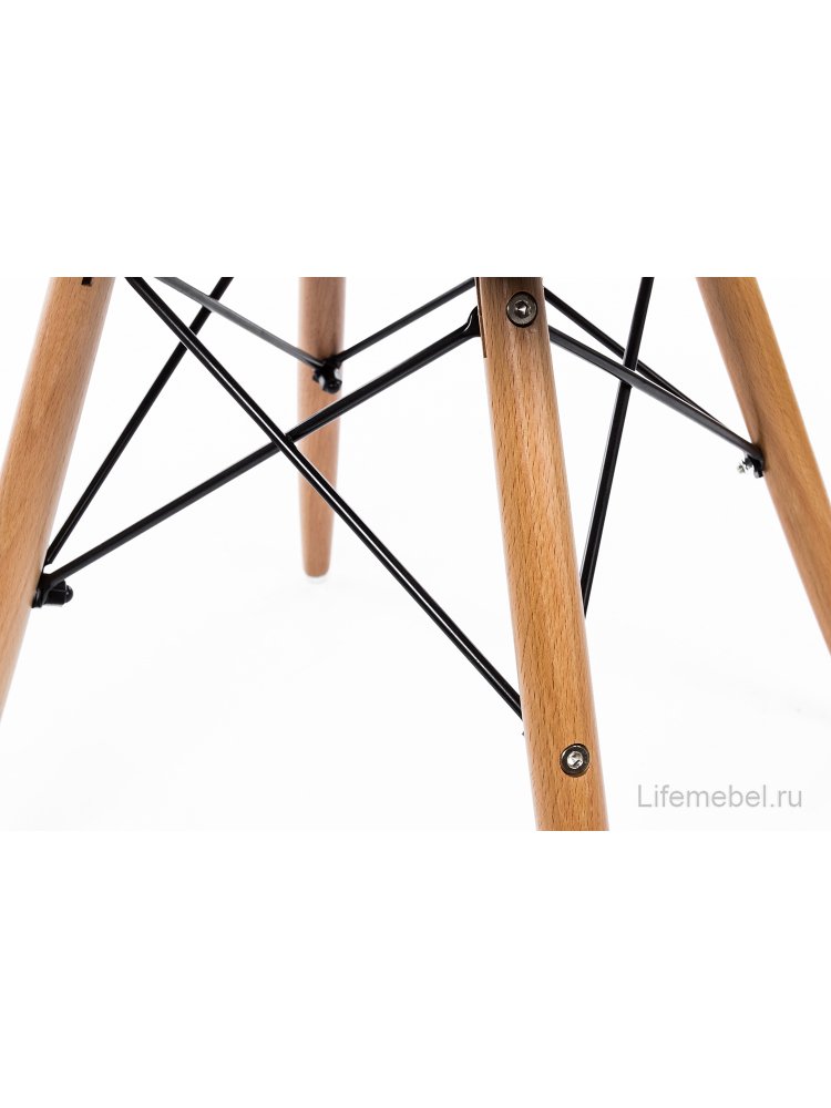 Стул Eames PC-015 белый / деревянный каркас