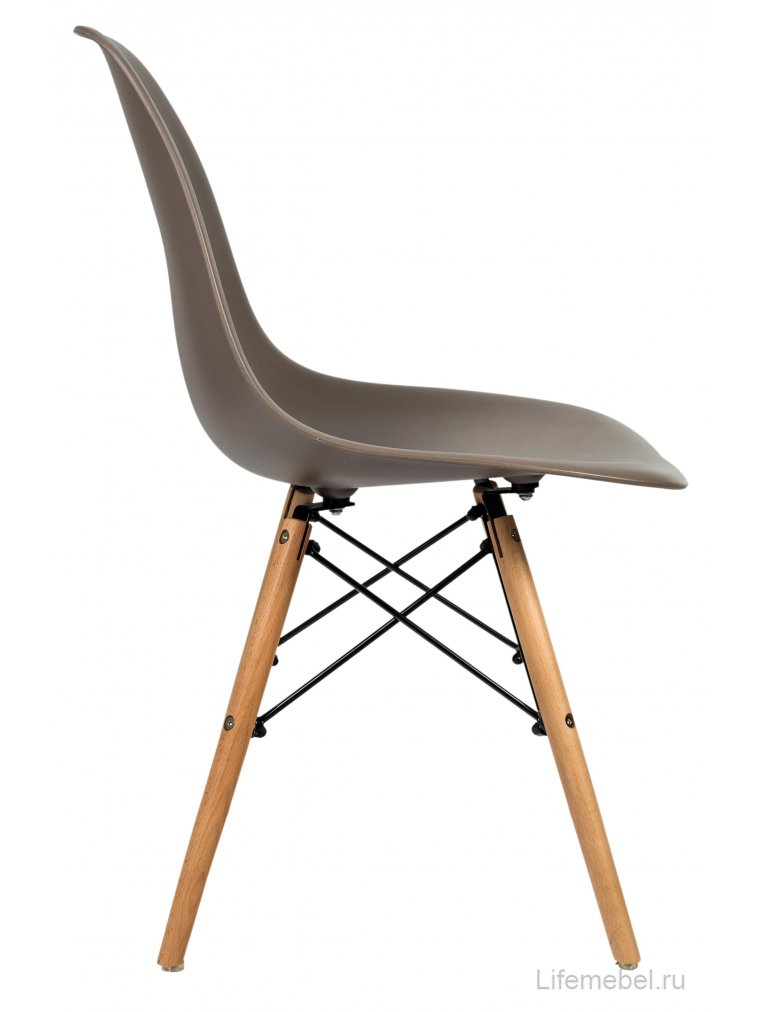 Стул Eames темно-серый / деревянный каркас
