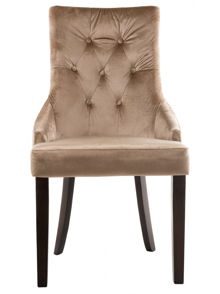 Стул Elegance dark walnut / fabric beige