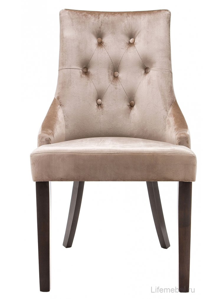 Стул Elegance dark walnut / fabric beige