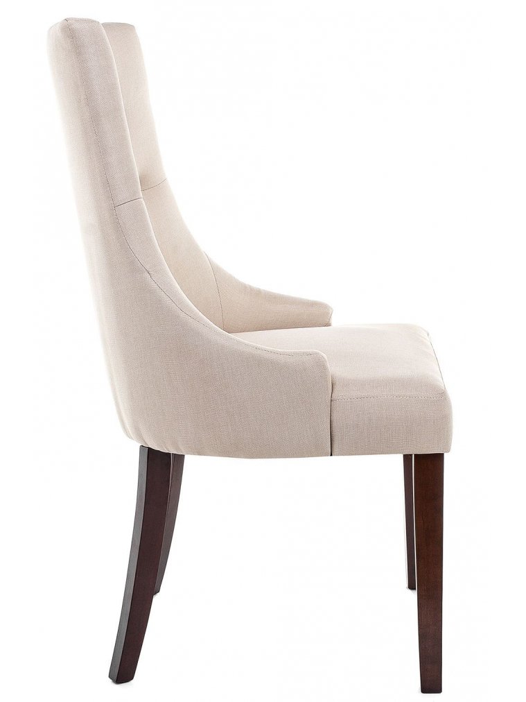 Стул Elegance dark walnut / fabric cream