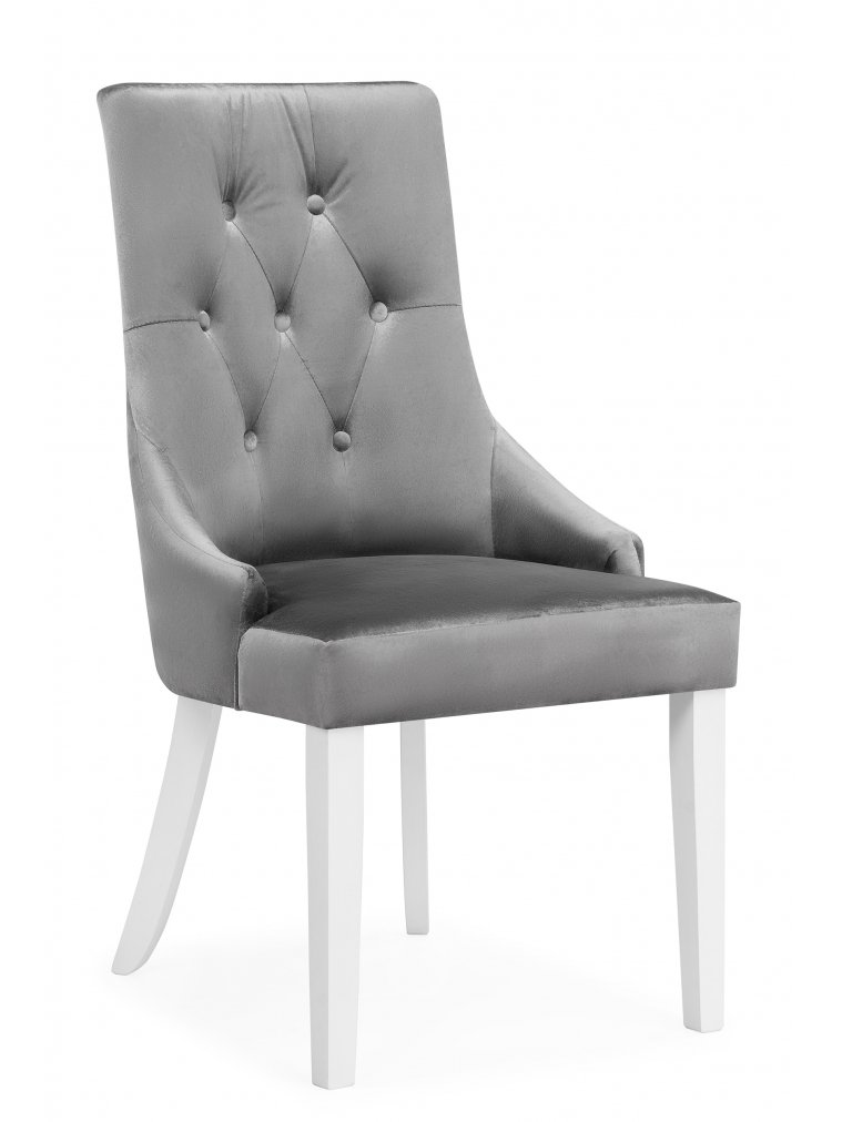 Стул Elegance white / fabric grey
