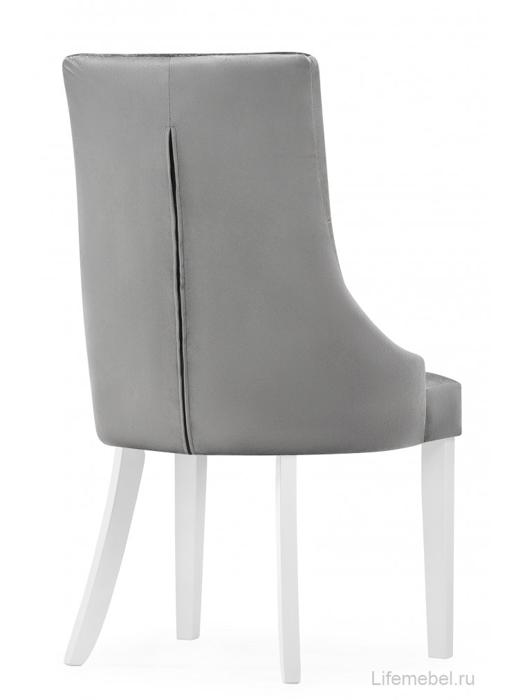 Стул Elegance white / fabric grey