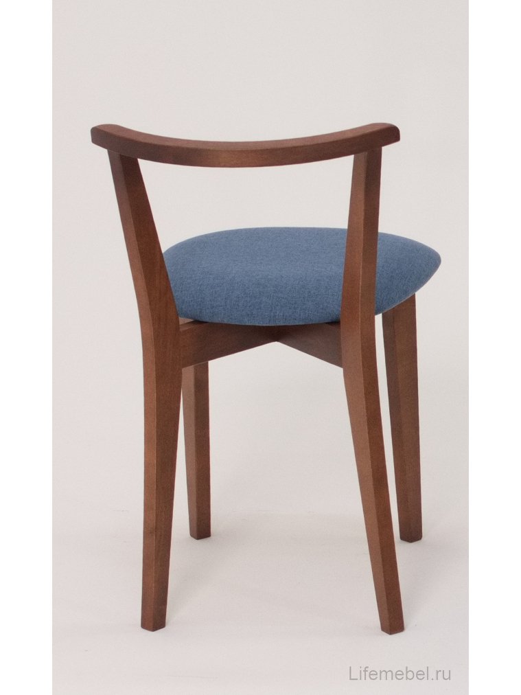 Деревянный стул Франк орех синий