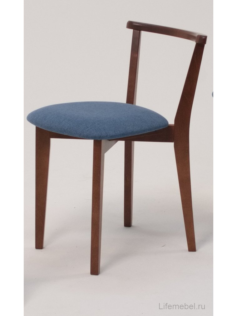 Деревянный стул Франк орех синий