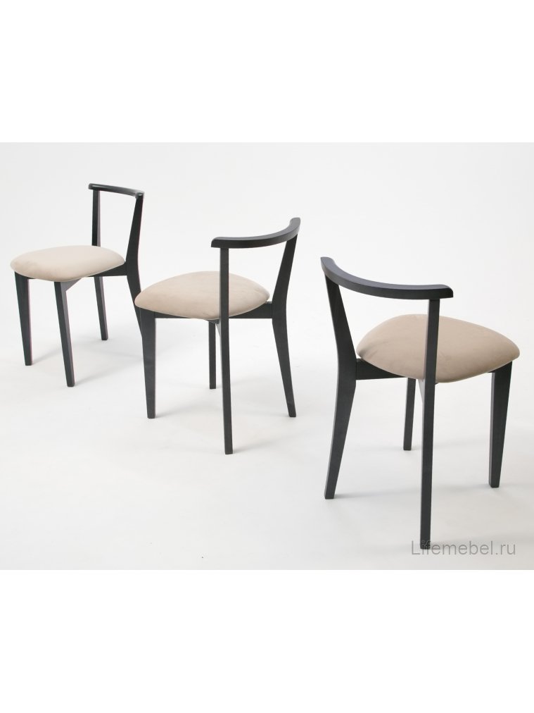 Деревянный стул Франк ПМ черный / бежевый