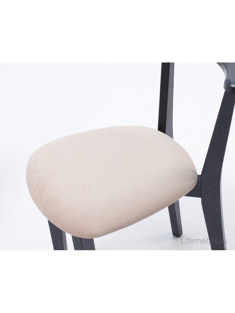 Деревянный стул Франк ПМ черный / бежевый