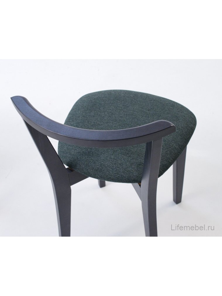 Деревянный стул Франк ПМ черный / зеленый