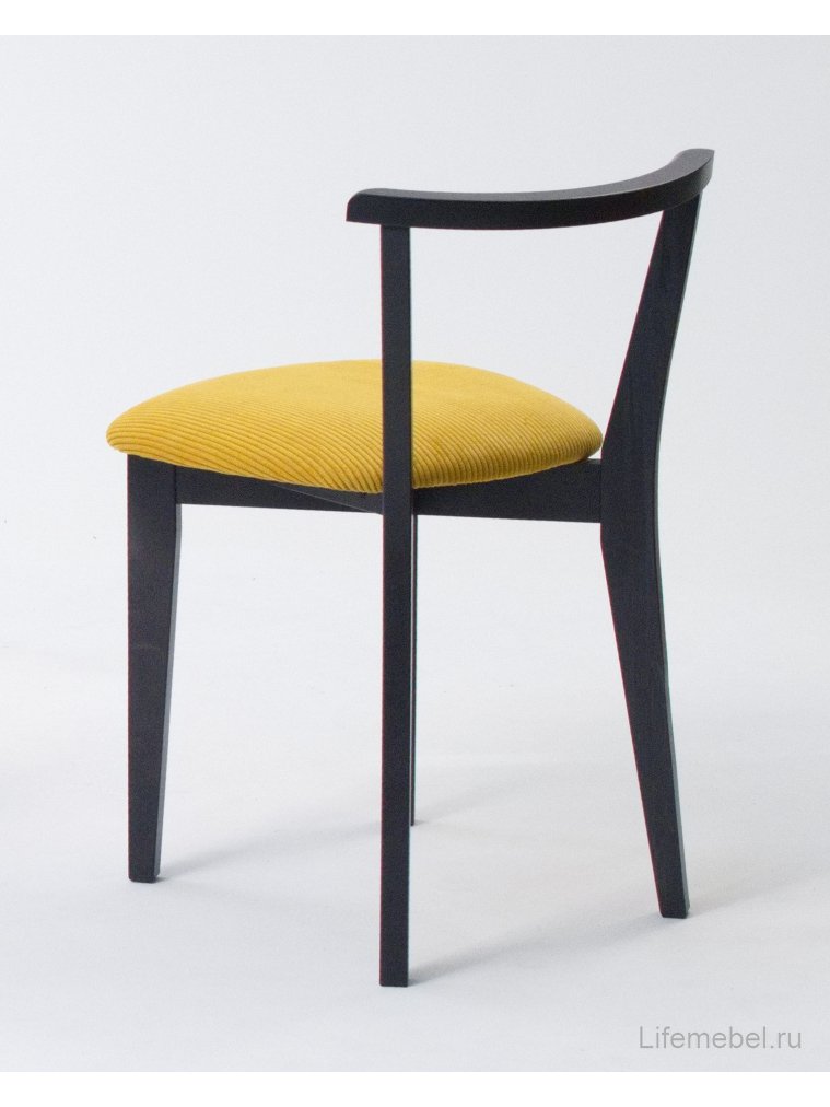 Деревянный стул Франк ПМ черный / желтый