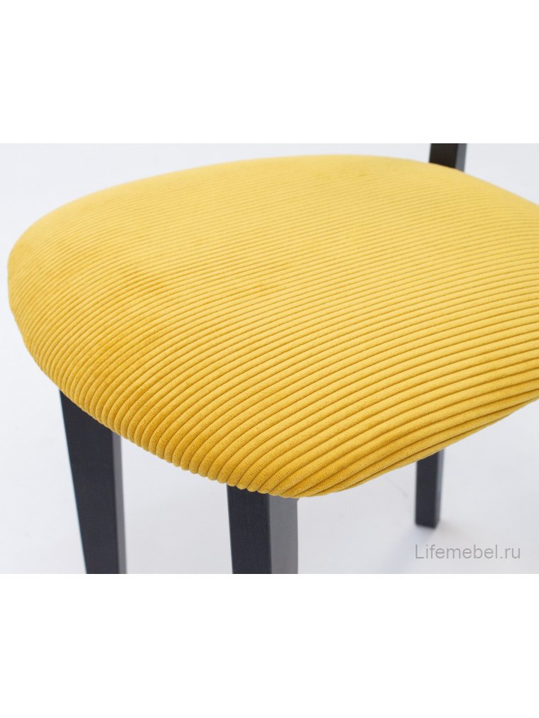 Деревянный стул Франк ПМ черный / желтый