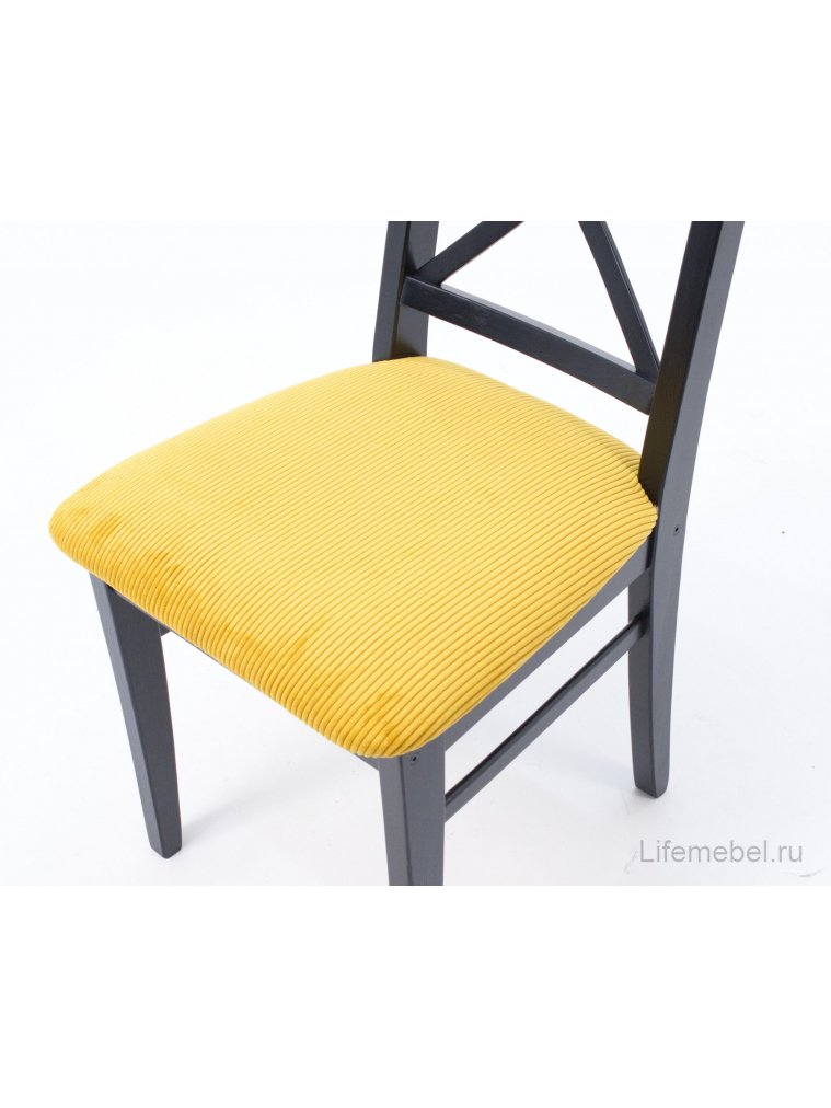 Деревянный стул Ингольф ПМ черный / желтый