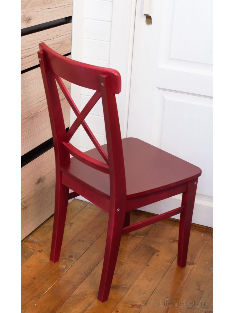 Деревянный стул Ингольф Ж Красный
