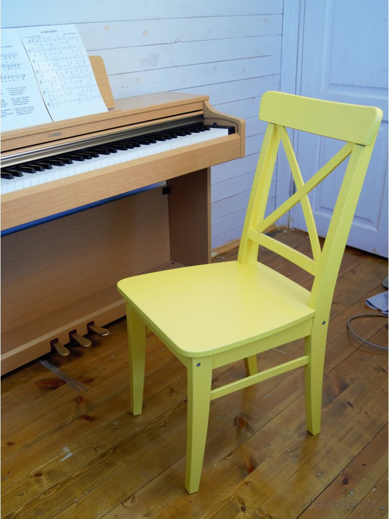 Деревянный стул Ингольф Ж желтый