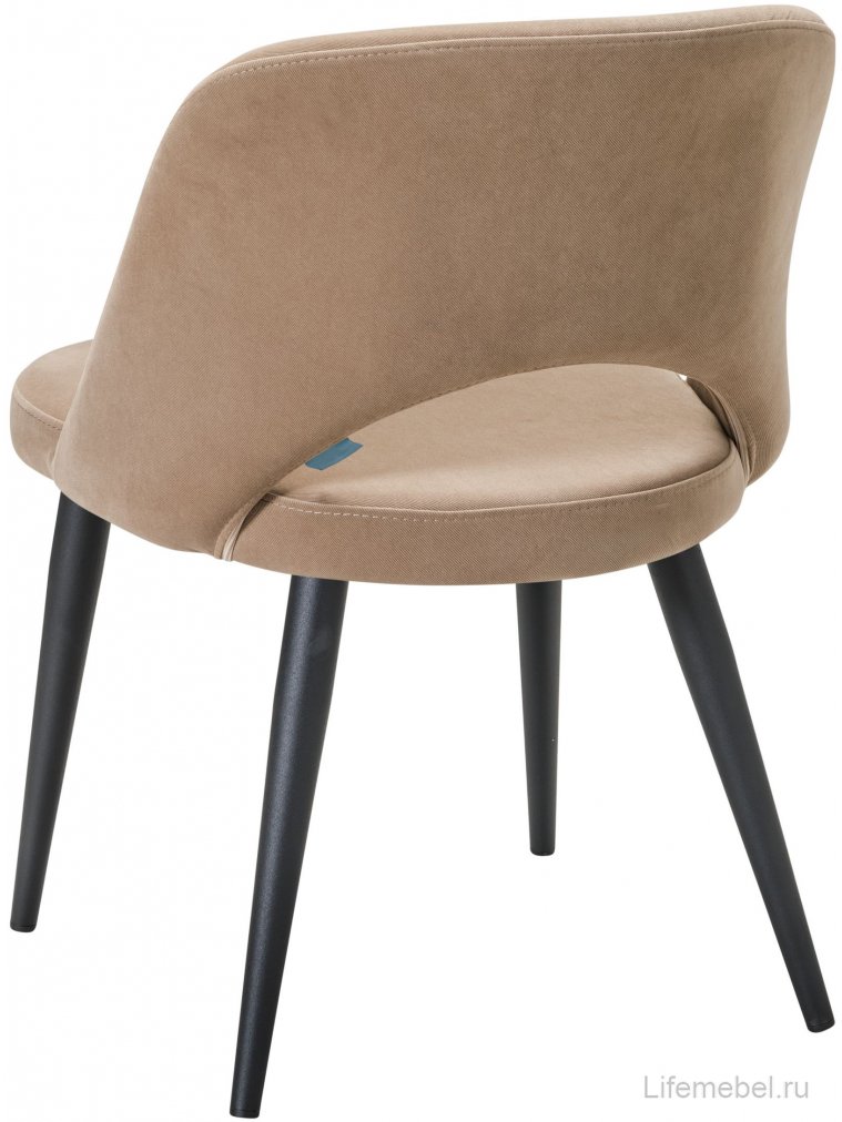 Стул на металлокаркасе Lars Diag beige / черный