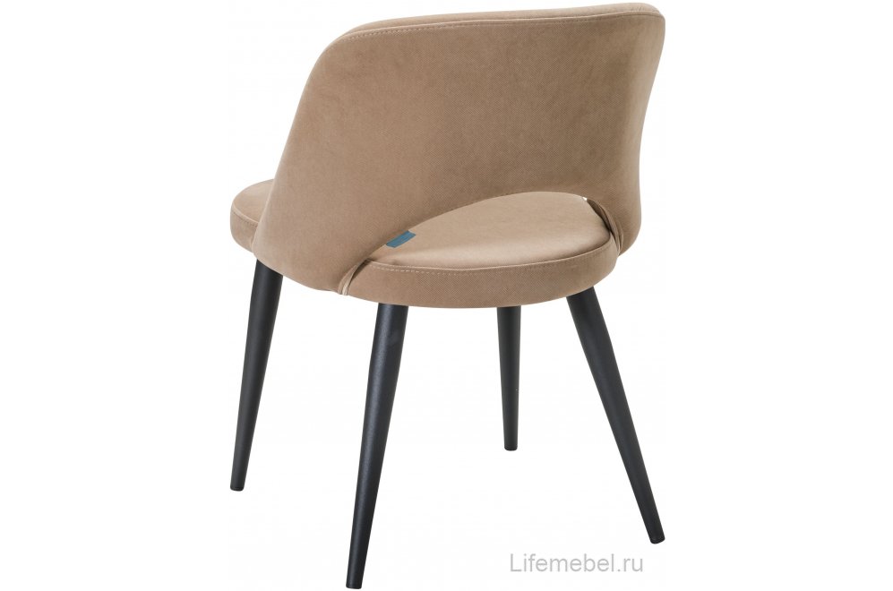 Стул на металлокаркасе Lars Diag beige / черный