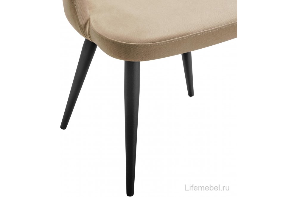 Стул на металлокаркасе Lars Diag beige / черный