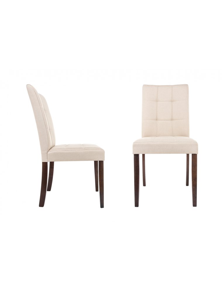 Стул Madina dark walnut / fabric cream