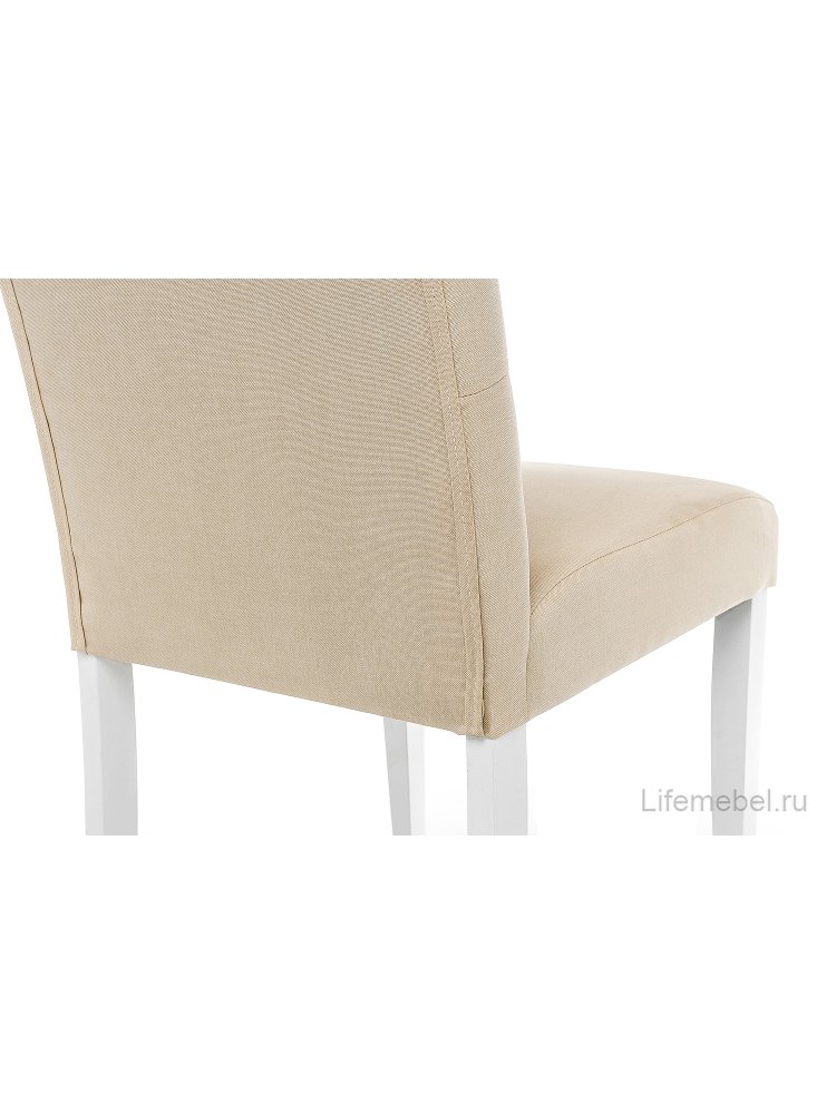 Стул Menson white / fabric сream