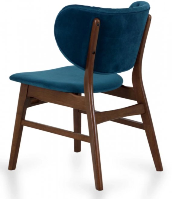 Деревянный стул Petra бирюзовый / орех