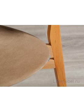 Деревянный стул Rasmus diag beige / натуральный бук