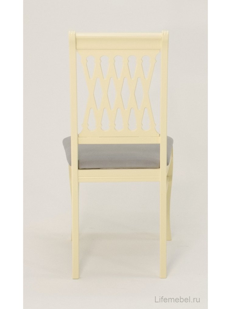 Деревянный стул Рич слоновая кость / серый