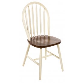 Стул Sparta античный белый / темный дуб собранный