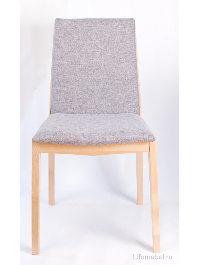 Деревянный стул Твит натуральное дерево / серый