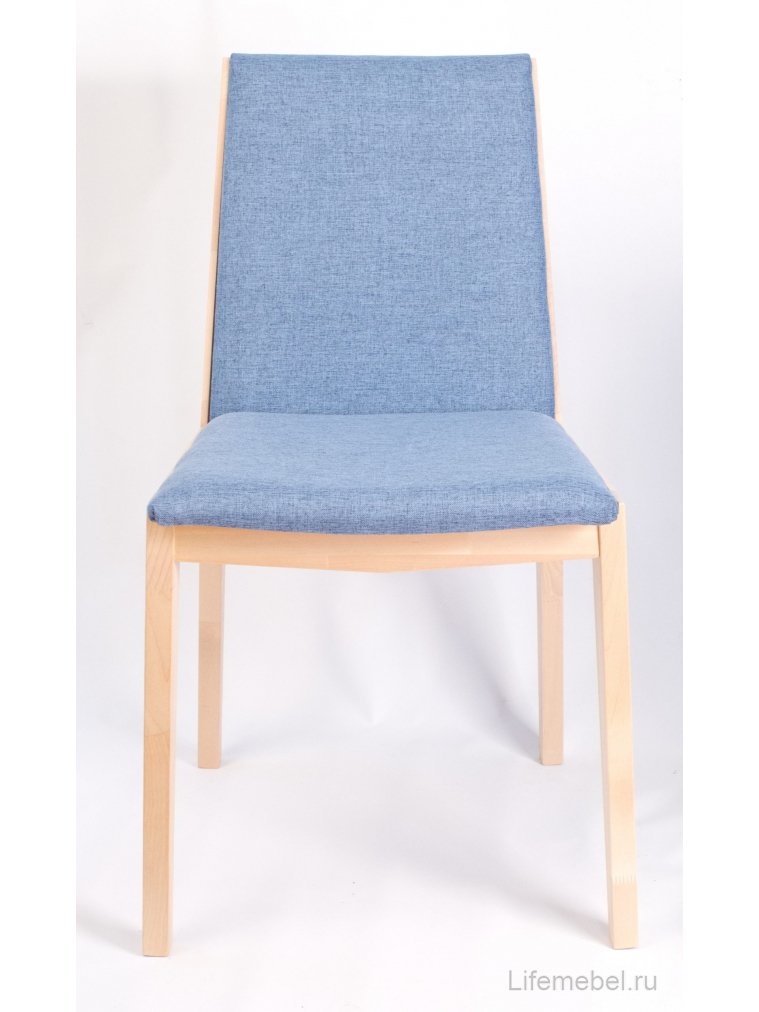Деревянный стул Твит натуральное дерево / синий