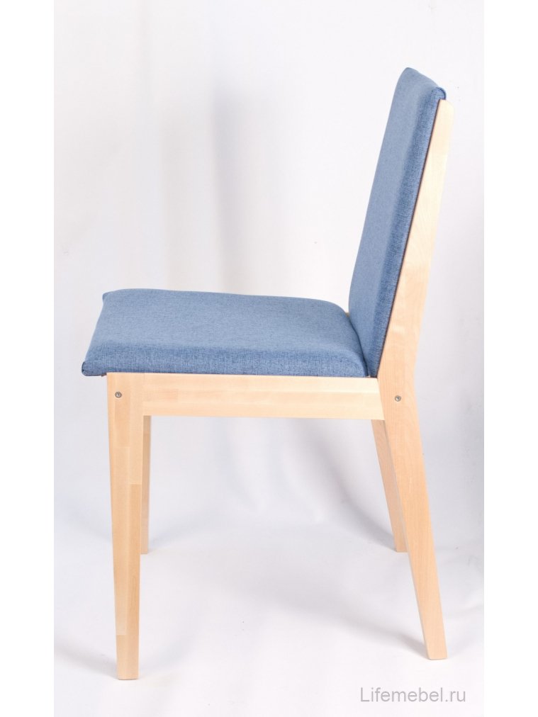 Деревянный стул Твит натуральное дерево / синий